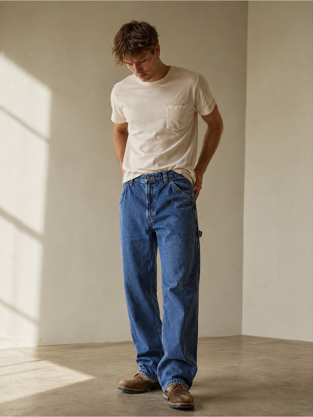 Levi Strauss 874A Venice Carpenter Jeans 34x30 Y2K Baggy Workwear Denim
